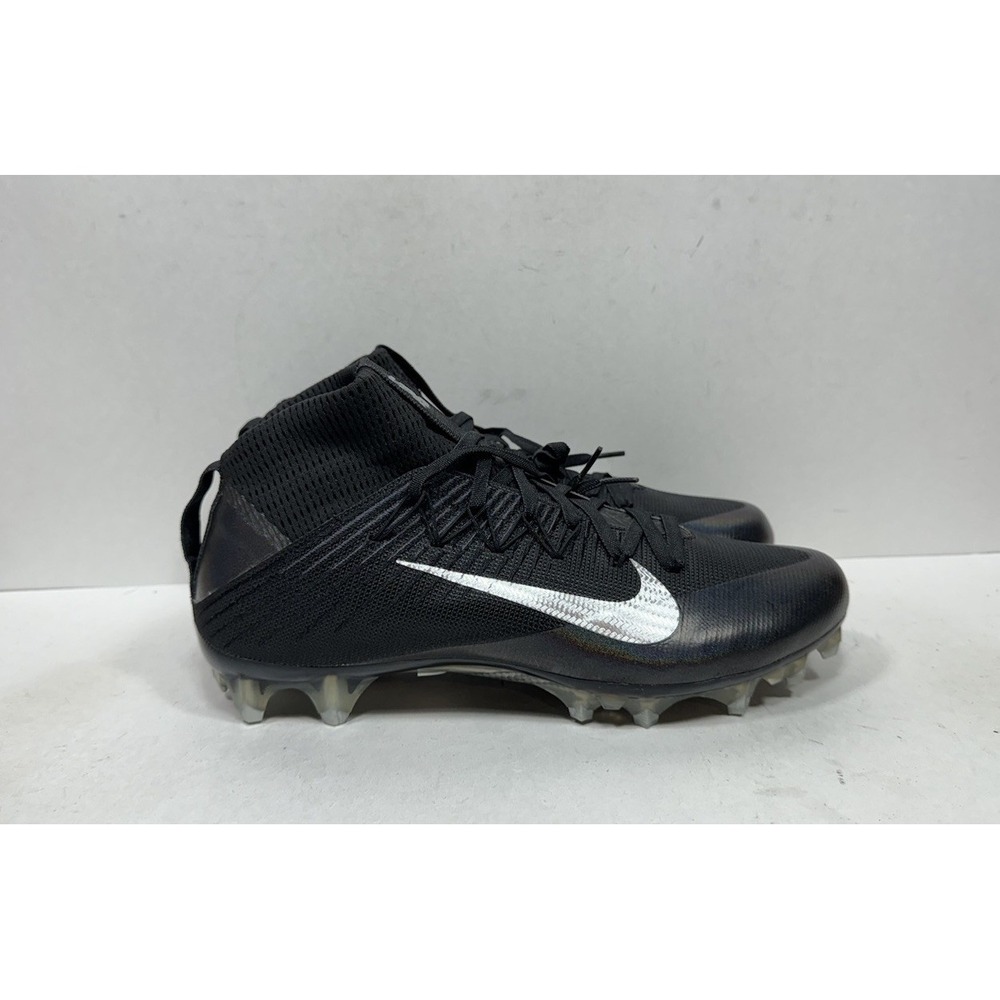 Nike Vapor Untouchable 2 TD Mens Size 10 Black Silver Football Cleats 824470-002